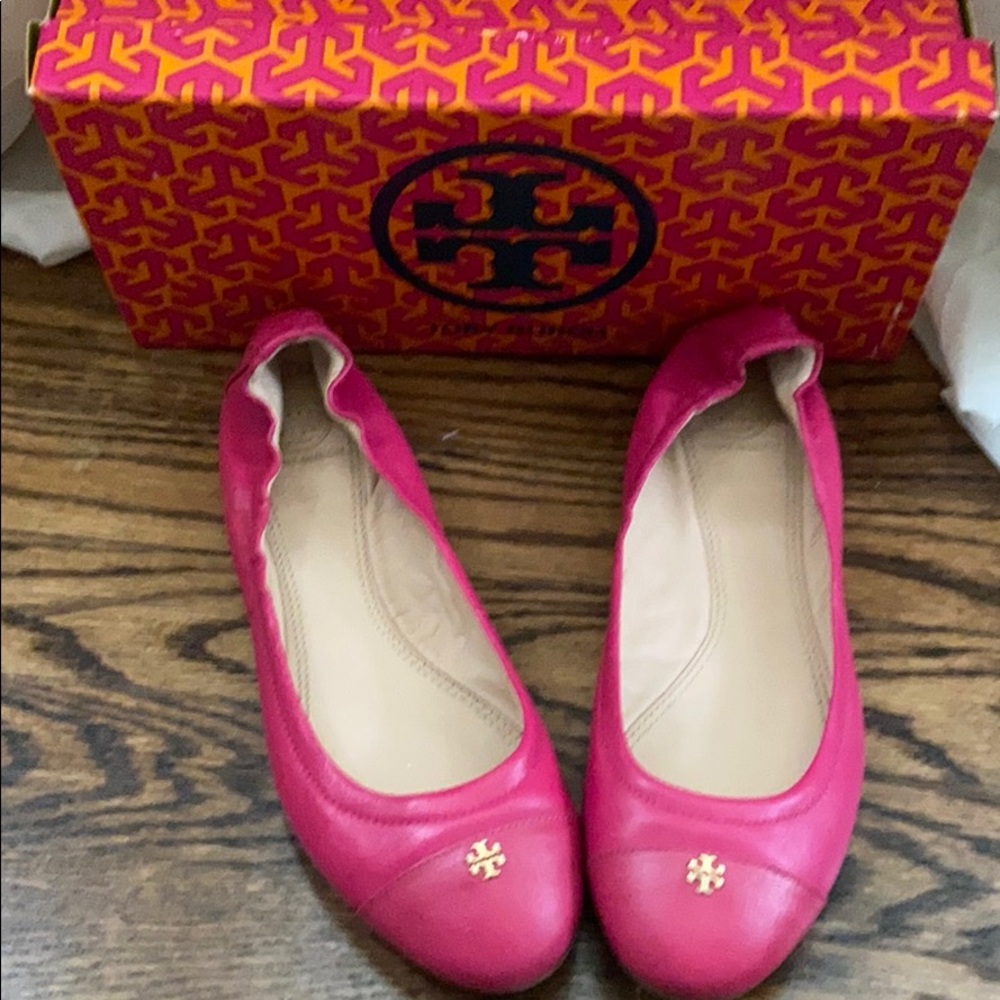Tory Burch Pink Ballet Flats